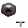 Embout microdermal anodisé titane hexagone noir