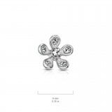 Embout microdermal fleur et zircones gris (D01)