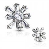 Embout microdermal Flocon avec zircones (D03)