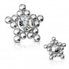 Embout microdermal étoiles en billes grises (D06)