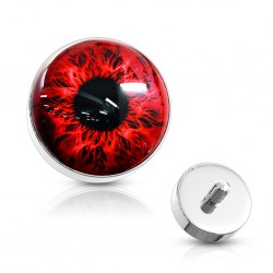 Embout microdermal oeil psychédélique rouge