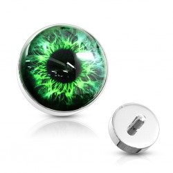 Embout microdermal oeil psychédélique vert