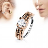 Piercing micro-bcr 164 - Rose 0,8 ou 1mm avec zircone