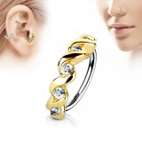 Piercing micro-bcr 165 - Jaune 0,8 ou 1mm ligne vrillée