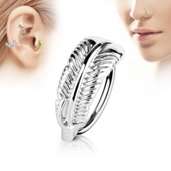 Piercing micro-bcr 193 - Gris 0,8 ou 1mm plume simple