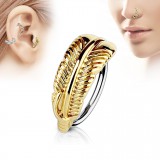 Piercing micro-bcr 193 - Jaune 0,8 ou 1mm plume simple