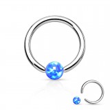 Piercing micro-bcr 130 - Opale bleue