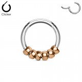 Piercing micro-bcr 144 - Rose avec six billes