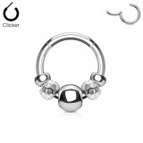Piercing micro-bcr 145 - Cinq billes grises