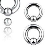 Piercing anneau en acier Clip in 03 à 10mm