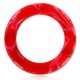 Anneau brisé acrylique style marbre rouge 3 à 6mm