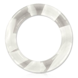 Anneau brisé acrylique style marbre transparent 3 à 6mm