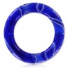 Anneau brisé acrylique style marbre bleu 3 à 6mm