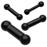 Barbell UV en acrylique noir 2,5 à 10mm