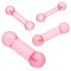 Barbell UV en acrylique rose 2,5 à 10mm