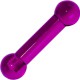 Barbell UV en acrylique lilas 2,5 à 10mm