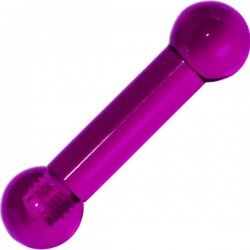 Barbell UV en acrylique lilas 2,5 à 10mm