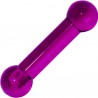 Barbell UV en acrylique lilas 2,5 à 10mm