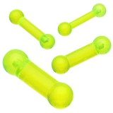 Barbell UV en acrylique vert-pomme 2,5 à 10mm