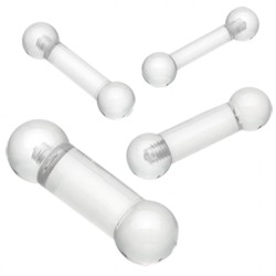 Barbell UV en acrylique transparent 2,5 à 10mm