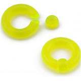 Piercing anneau UV acrylique vert-pomme 03 à 06mm