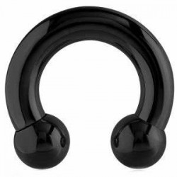 Piercing fer à cheval boules acrylique UV unicolore 03 à 08mm