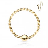 Piercing micro-bcr 53 - Jaune vrillé