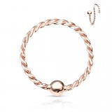 Piercing micro-bcr 53 - Rose vrillé
