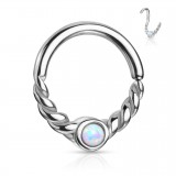 Piercing micro-bcr 56 - Gris vrillé opale