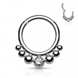 Piercing micro-bcr 78 - Gris sept billes