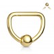 Piercing micro-bcr 82 - Demi-cercle jaune