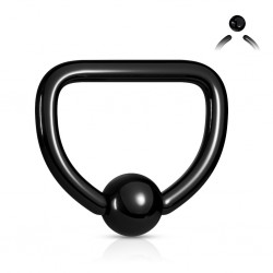 Piercing micro-bcr 82 - Demi-cercle noir