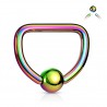 Piercing micro-bcr 82 - Demi-cercle rainbow