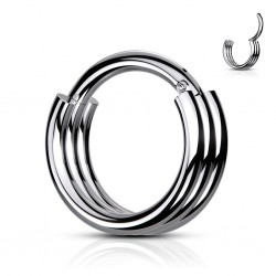 Piercing micro-bcr 89 - Gris triple épaisseur