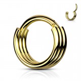 Piercing micro-bcr 89 - Jaune triple épaisseur