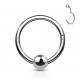 Piercing micro-bcr 90 - Anneau brisé gris avec boule