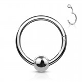 Piercing micro-bcr 90 - Anneau brisé gris avec boule