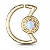 Piercing micro-bcr 184 - Jaune soleil opalite