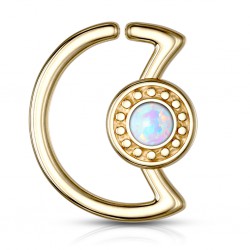 Piercing micro-bcr 184 - Jaune soleil opalite