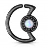 Piercing micro-bcr 184 - Noir soleil opalite