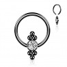 Piercing micro-bcr 207 - Noir strass et billes
