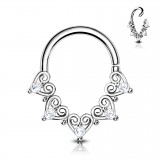 Piercing micro-bcr 208 - Gris cinq coeurs