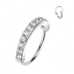 Piercing micro-bcr 210 - Gris ligne de strass