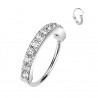 Piercing micro-bcr 210 - Gris ligne de strass