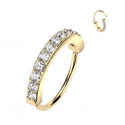 Piercing micro-bcr 210 - Jaune ligne de strass