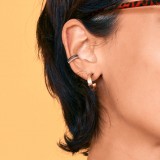 Piercing micro-bcr 211 - Gris double ligne de strass