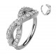 Piercing micro-bcr 212 - Gris Infini avec strass