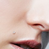 Piercing micro-labret PTFE 143 - Jaune cristal carré