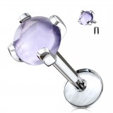 Piercing micro-labret 117 - Améthyste