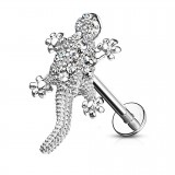 Piercing micro-labret 128 - Salamandre grise